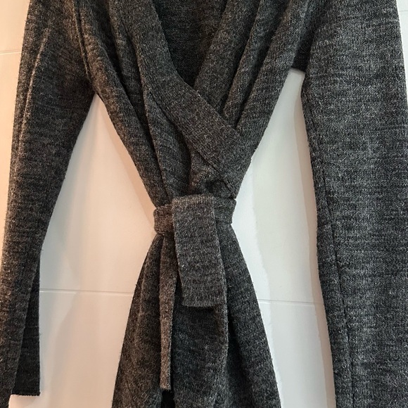 Cozy Grey Knit Cardigan - Picture 1 of 3